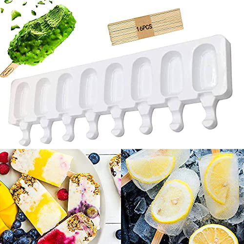Silicone Ice Cream Mold Ice Lolly Maker Frozen Mould Popsicle Chocolate Tray